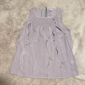 Halogen Lavender Ruffle-Front Sleeveless Camisole